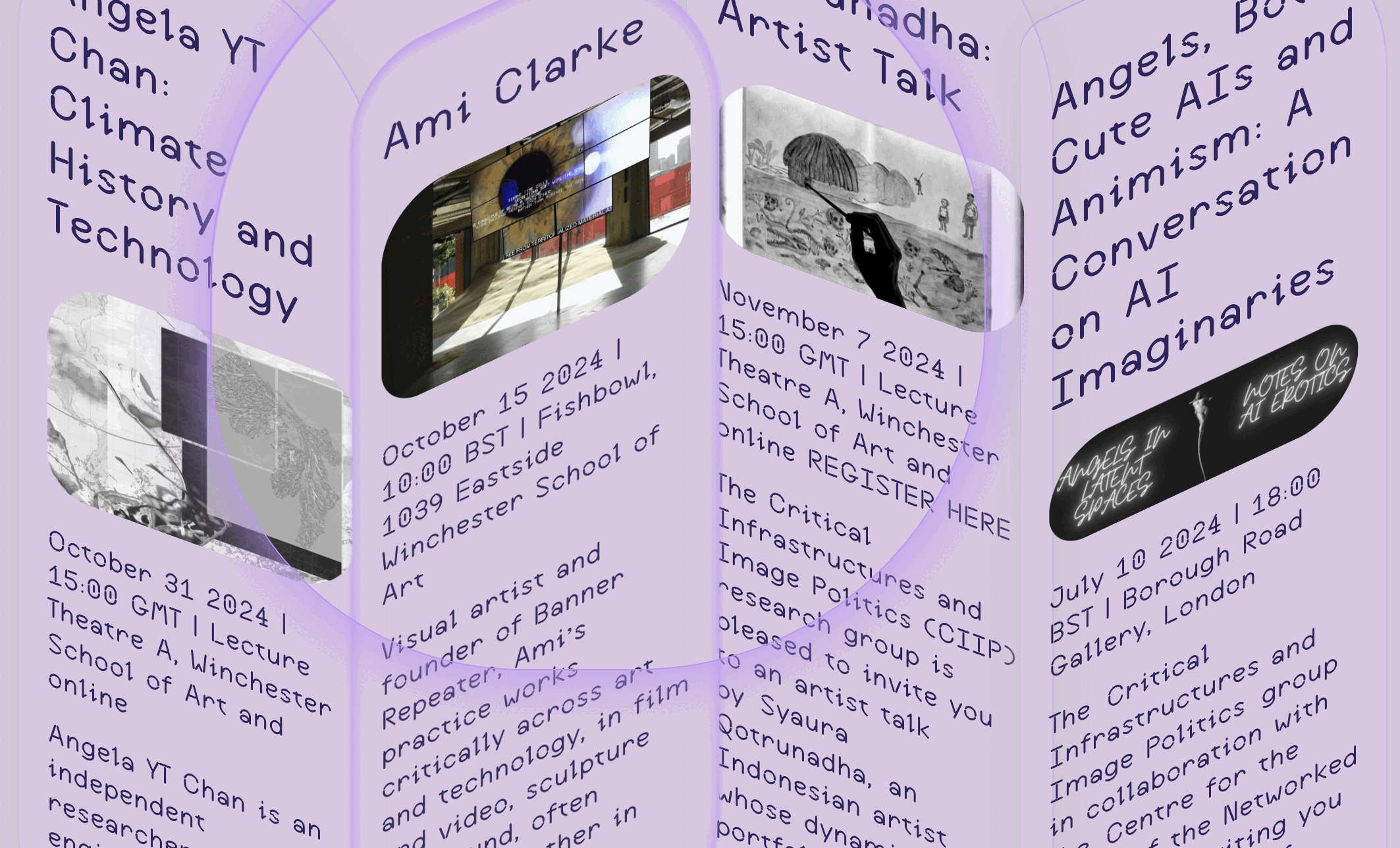 animated gif displaying various pages of the CIIP website